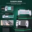 Mobile Gaming Controller for Iphone/Android, Hall Effect Joysticks Wireless Phone Controller with RGB, Suitable for PUBG, Fortnite, Call of Duty Mobile Gamers, White