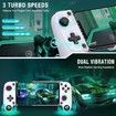 Mobile Gaming Controller for Iphone/Android, Hall Effect Joysticks Wireless Phone Controller with RGB, Suitable for PUBG, Fortnite, Call of Duty Mobile Gamers, White
