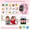 Kids Smart Watch Gift for Girls Age 3+,HD Touch Screen Girls Watch with 32 Puzzle Games,Camera Music Player Learn Card Pedometer Educational Toys Birthday Gifts,Pink