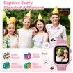 Kids Smart Watch Gift for Girls Age 3+,HD Touch Screen Girls Watch with 32 Puzzle Games,Camera Music Player Learn Card Pedometer Educational Toys Birthday Gifts,Pink