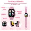 Kids Smart Watch Gift for Girls Age 3+,HD Touch Screen Girls Watch with 32 Puzzle Games,Camera Music Player Learn Card Pedometer Educational Toys Birthday Gifts,Pink