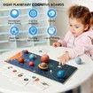 Wooden Solar System Model Board Game Montessori Educational Planet Toys Preschool Learning Puzzle Space Learning Toys