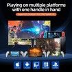 Game Controller Expandable 130-280mm Semicondutor Cooling Fan iPhone Android iPad Tablet for Nintendo Switch PS4 PS5 Xbox Black