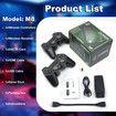 M8 Retro Game Stick,Revisit Classic Games with Built In 9 Emulators,20000+ Games,4K HDMI Output,2.4GHz Wireless Controller for TV Plug and Play,64GB