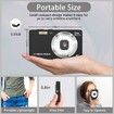 Digital Camera,4K Ultra HD Cameras,Digital Point and Shoot Camera with 56Mp Autofocus 20X Zoom Anti Shake,Video Camera with 32GB SD Card (Black)