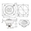 Water Fill Inlet with Check Valve Gravity Fill For Boat Marine Caravans RV