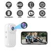 Mini 1080P Action Camera Wearable Sports Body Camera Pocket Helmet Camera Vlogging Multi-Function White