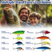 Advent Calendar Fishing Lure 24 Days Christmas Countdown Tackle Set Xmas Surprise Bait Gift for Father Grandpa Brother Boyfriend