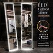 LED Full Length Floor Mirror Free Standing Wall Hanging Hallway Bedroom with Stand and 3 Light Colours