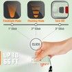 Self Defense Personal Alarm Keychain for Women, USB Rechargeable Waterproof 130 dB Security Panic Button Siren Whistle with LED Light, Safety Sound Alert Device Key Chain, Green