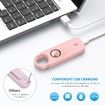 Personal Safety Alarm for Women, Travel Safety Keychains Siren Whistle, Loud Alarm, LED Strobe Light, Personal Emergency Security Safe Devices Key Chain Alarm for Kids Elderly, Pink