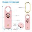 Personal Safety Alarm for Women, Travel Safety Keychains Siren Whistle, Loud Alarm, LED Strobe Light, Personal Emergency Security Safe Devices Key Chain Alarm for Kids Elderly, Pink