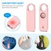 Personal Safety Alarm for Women, Travel Safety Keychains Siren Whistle, Loud Alarm, LED Strobe Light, Personal Emergency Security Safe Devices Key Chain Alarm for Kids Elderly, Pink