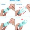 Personal Safety Alarm for Women, Travel Safety Keychains Siren Whistle, Loud Alarm, LED Strobe Light, Personal Emergency Security Safe Devices Key Chain Alarm for Kids Elderly, Blue