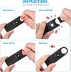 Personal Safety Alarm for Women, Travel Safety Keychains Siren Whistle, Loud Alarm, LED Strobe Light, Personal Emergency Security Safe Devices Key Chain Alarm for Kids Elderly, Black