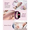 Smart Watches for Women Compatible with iPhone Android Phones, Purple