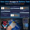 OBD2 Scanner Battery Tester for Car,Color Screen Code Reader Easy Setup Clear Engine Fault Light,Diagnostic Scan Tool Read Voltage/Life for All OBD II Protocol Cars Since 1996
