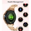 Smartwatch Women Luxury Diamonds 1.3 Inch HD Answer Make Calls Android iPhone Fitness Tracker Sport Heart Rate IP68 Waterproof Sleep Monitor