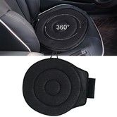 360 Rotating Seat Cushion,Swivel Seat Cushionfor Elderly,360 Degrees Swivel Car Seat,Non Slip,Memory Foam,Ergonomic Design (Black)