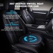 360 Rotating Seat Cushion,Swivel Seat Cushionfor Elderly,360 Degrees Swivel Car Seat,Non Slip,Memory Foam,Ergonomic Design (Black)