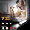 Rechargeable LED Work Light, Portable Magnetic Work Light 7 Modes, with Magnetic Base and Hook Mechanic Light for Under Hood/Car Repairing/Inspection/Camping