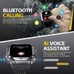 Military Smart Watch for Men 5ATM Waterproof with Call 2.02 inch Large Screen for iPhone Android Phone
