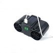 Portable Waist Clip Fan with Solar Panel, Wearable Camping Fan Personal Neck Cooling Fan
