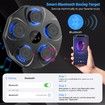Music Boxing Machine with Boxing Gloves,Wall Mounted Smart Bluetooth Music Boxing Trainer,Electronic Boxing Target Workout Punching Equipment