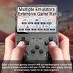 Handheld Game Console 3.5 inch Preinstalled Emulator System Transparent Black 64GB