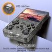 Handheld Game Console 3.5 inch Preinstalled Emulator System Transparent Black 64GB