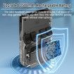 Handheld Game Console 3.5 inch Preinstalled Emulator System Transparent Black 64GB