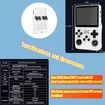 128G Handheld Game Console with 3D Dual System Portable Retro GBA Console, White