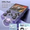 128G Handheld Game Console with 3D Dual System Portable Retro GBA Console, Purple