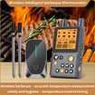 Wireless Meat Thermometer, 195FT Digital Meat Thermometer Wireless with 2 Meat Probes