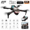 6K Drone Dual Camera WIFI GPS Quadcopter Remote Control Obstacle Avoidance Aerial Photography Color White
