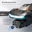 6K Drone Dual Camera WIFI GPS Quadcopter Remote Control Obstacle Avoidance Aerial Photography Color White