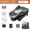 6K Drone Dual Camera WIFI GPS Quadcopter Remote Control Obstacle Avoidance Aerial Photography Color Black