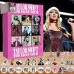 Taylor Christmas Advent Countdown Calendar Contain 24 Pieces Gift Christmas Acrylic Decoration And Bracelet Surprise Christmas Gift