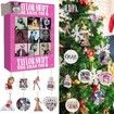 Taylor Christmas Advent Countdown Calendar Contain 24 Pieces Gift Christmas Acrylic Decoration And Bracelet Surprise Christmas Gift