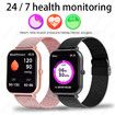Smart Watch for Men Women Fitness, Bluetooth Call Smartwatch, Sport Mode Rate Monitor Steps Counter IP67 Waterproof Pink