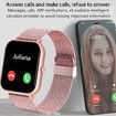Smart Watch for Men Women Fitness, Bluetooth Call Smartwatch, Sport Mode Rate Monitor Steps Counter IP67 Waterproof Pink