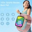 Smart Watch for Men Women Fitness, Bluetooth Call Smartwatch, Sport Mode Rate Monitor Steps Counter IP67 Waterproof Pink