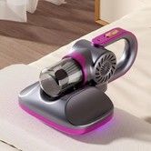 Deep Vacuum Cleaner Cordless Mattress Bed Cleaning UV-C Light Ultrasonic Mite Remover Dust Pet Hair Removal 11000pa 260ml Capacity Suction Portable Handheld