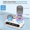 5in1 Cordless Mattress Bed Deep Vaccum Cleaner UV-C Light Ultrasonic 10000pa 80000/min Strong Suction Mite Remover Dust Pet Hair Removal