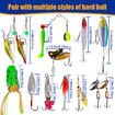 24 Days Fishing Lure Advent Calendar Countdown Calendar with 3D Realistic Fishing Lures, Funny Fishing Advent Calendar for Men, Halloween Fishing Gifts