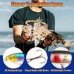 24 Days Fishing Lure Advent Calendar Countdown Calendar with 3D Realistic Fishing Lures, Funny Fishing Advent Calendar for Men, Halloween Fishing Gifts