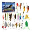 Fishing Advent Calendar 24 Days of Christmas Countdown 2025 with Fishing Lures Set for Fishermen Teen Dad Gifts Stocking Stuffers