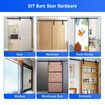 Sliding Barn Door Hardware Kit 1.83m Track Roller Bottom Floor Guide Gate Handles Carbon Steel Slide Shed Bedroom Office Single Doors