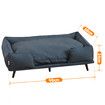 Large Pet Dog Bed Soft Puppy Sofa Cat Couch Lounge Chaise Raised Cushioned Doggy Furniture Removable Cover 90x60x24cm