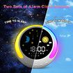 Digital Alarm Clock Bedroom Kids Sunrise Moon Night Light Sound Machine Decor Morning Wake Up Bedroom Girls Boys